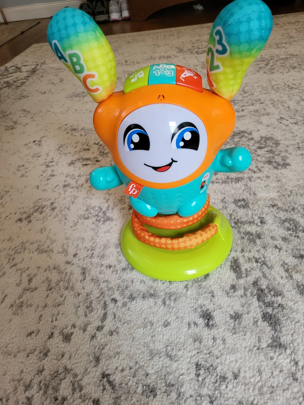 Fisher-Price Orange and Teal Bunny Learning Toy